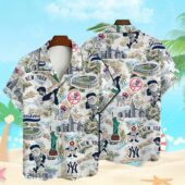 New York Yankees Big Apple Adventure Hawaiian Shirt