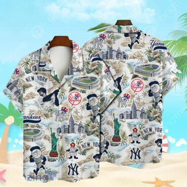 New York Yankees Big Apple Adventure Hawaiian Shirt