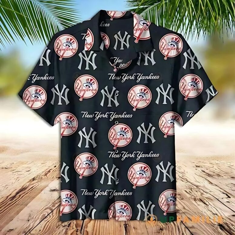 New York Yankees Classic Emblem Hawaiian Shirt