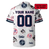 New York Yankees Custom Fan Hawaiian Shirt Back - TeeAloha