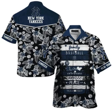 New York Yankees Family Values Hawaiian Shirt