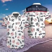 New York Yankees Iconic Emblems Hawaiian Shirt