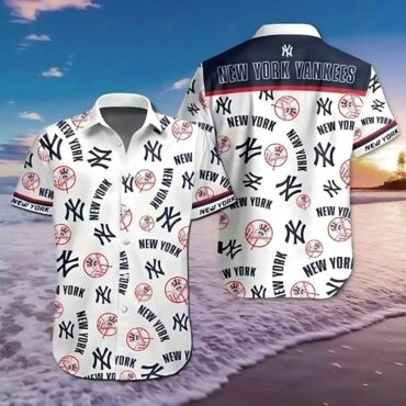 New York Yankees Iconic Emblems Hawaiian Shirt