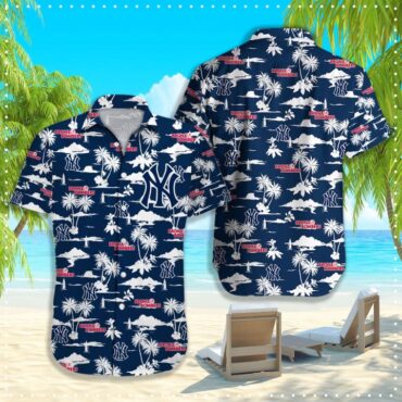 New York Yankees Island Air Force Hawaiian Shirt