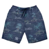 New York Yankees Island Nights Hawaiian Short Front - TeeAloha