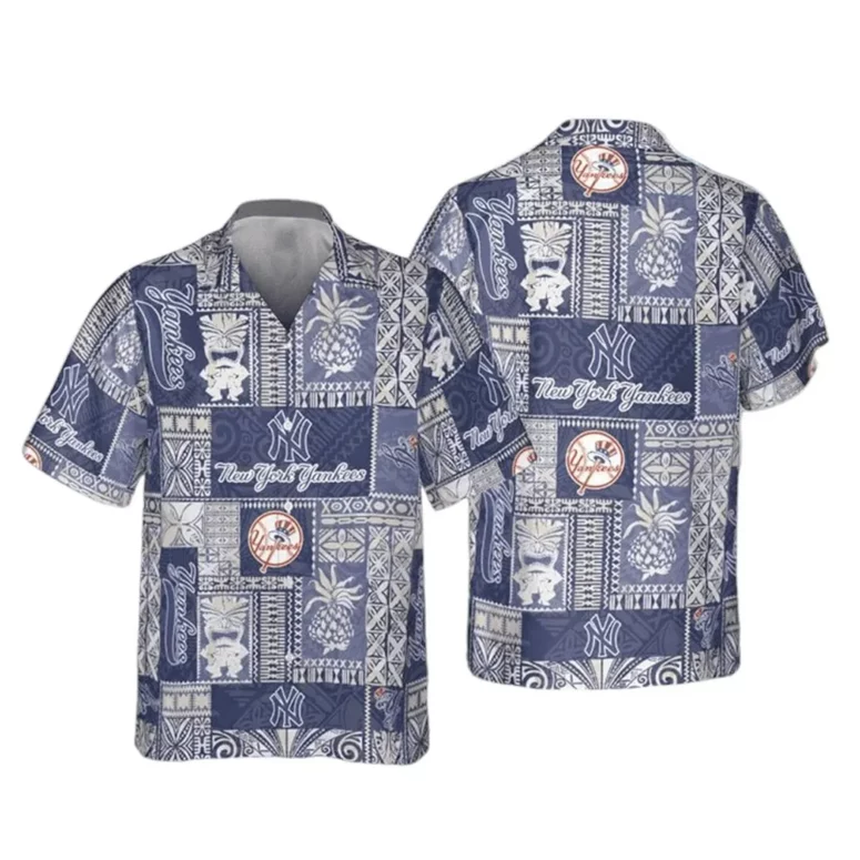 New York Yankees Island Patchwork Hawaiian Shirt