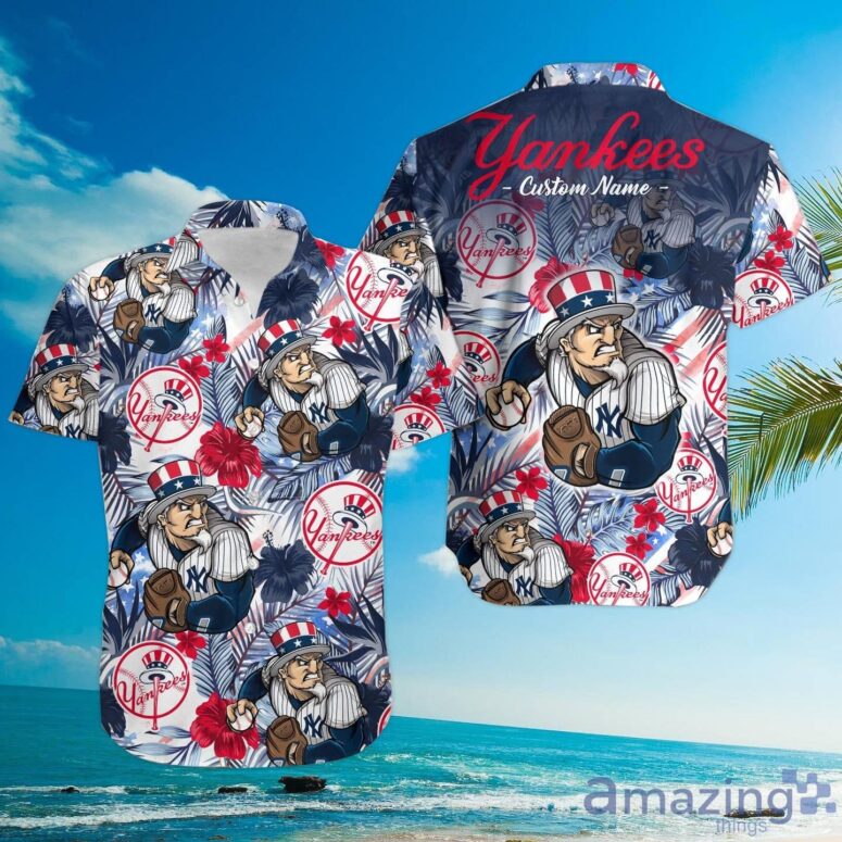 New York Yankees Patriotic Pitch Hawaiian Shirt