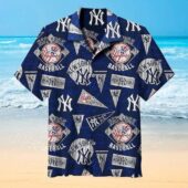 New York Yankees Retro Pennants Hawaiian Shirt