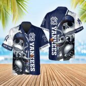 New York Yankees Skeleton Swagger Hawaiian Shirt - TeeAloha