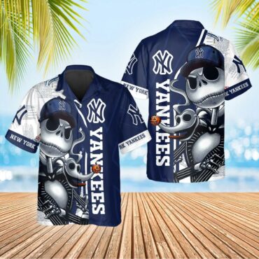 New York Yankees Skeleton Swagger Hawaiian Shirt