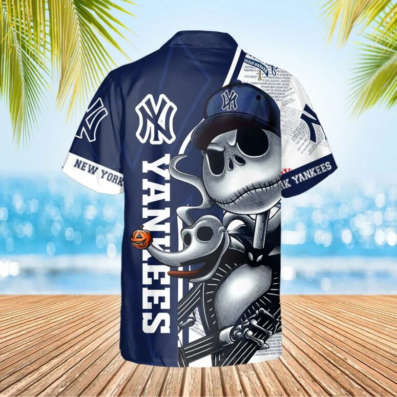 New York Yankees Skeleton Swagger Hawaiian Shirt