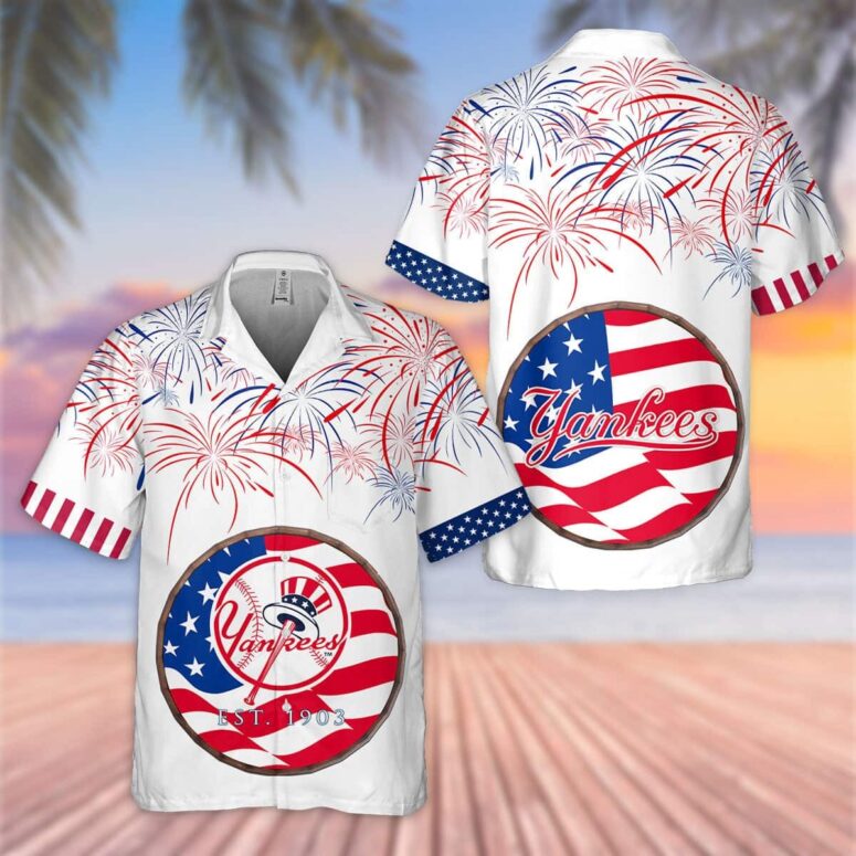 New York Yankees Stars & Stripes Celebration Hawaiian Shirt