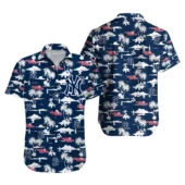 New York Yankees Team Logo Beachscape Summer Vibes Hawaiian Shirt