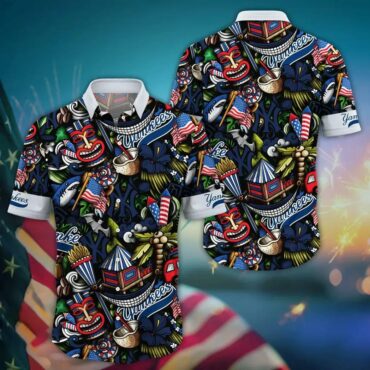 New York Yankees Tiki Paradise Hawaiian Shirt