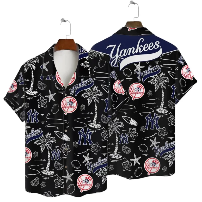 New York Yankees Tropical Adventure Hawaiian Shirt