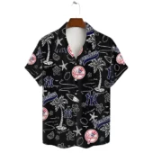 New York Yankees Tropical Adventure Hawaiian Shirt Front - TeeAloha