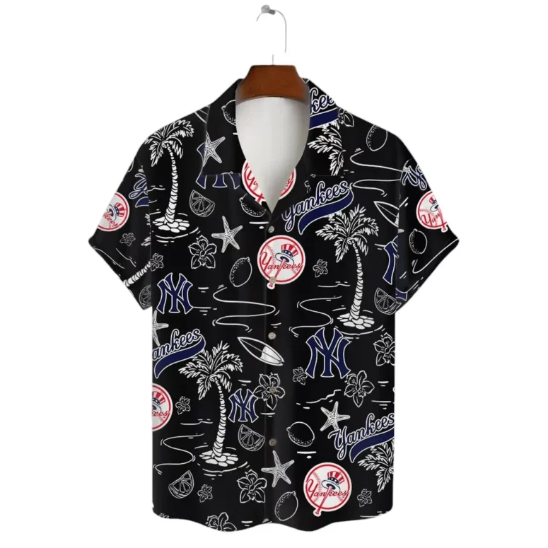 New York Yankees Tropical Adventure Hawaiian Shirt