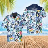 New York Yankees Tropical Fun Hawaiian Shirt - TeeAloha