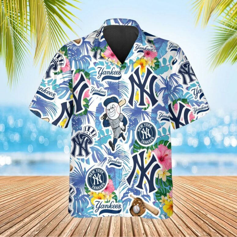 New York Yankees Tropical Fun Hawaiian Shirt