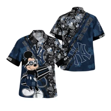 New York Yankees Tropical Mickey Hawaiian Shirt