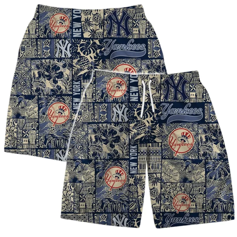 New York Yankees Vintage Patchwork Hawaiian Shirt