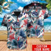 Personalized Miami Dolphins Tropical Breeze Hawaiian Shirt