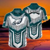 Philadelphia Eagles Armor Shield Hawaiian Shirt