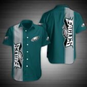 Philadelphia Eagles Bold Stripes Hawaiian Shirt