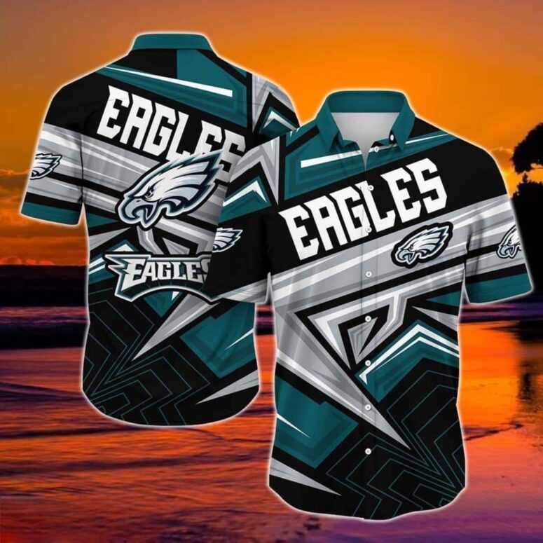 Philadelphia Eagles Dynamic Lines Hawaiian Shirt