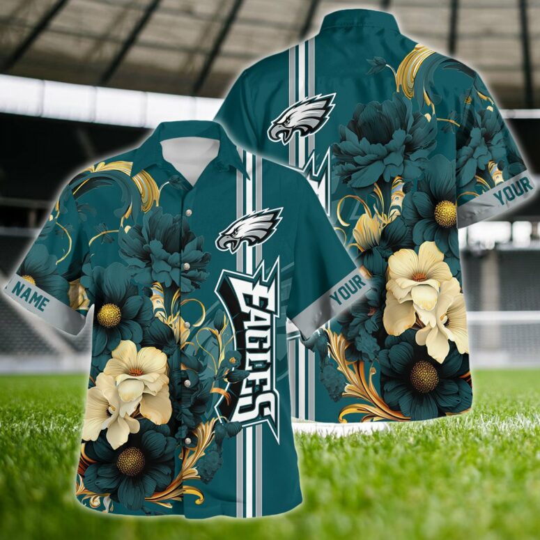 Philadelphia Eagles Floral Glory Hawaiian Shirt