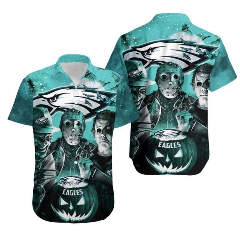 Philadelphia Eagles Fright Night Halloween Hawaiian Shirt