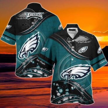 Philadelphia Eagles Galactic Flow Hawaiian Shirt