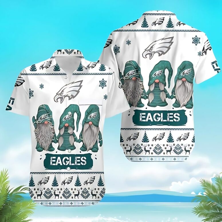 Philadelphia Eagles Holiday Gnome Hawaiian Shirt