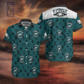 Philadelphia Eagles Luxury Logo Hawaiian Shirt