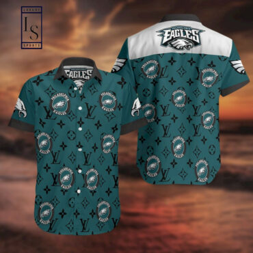 Philadelphia Eagles Luxury Logo Hawaiian Shirt