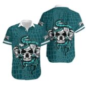 Philadelphia Eagles Skull & Serpent Hawaiian Shirt