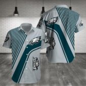 Philadelphia Eagles Striped Pride Hawaiian Shirt