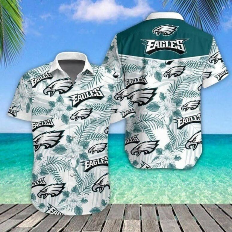 Philadelphia Eagles Tropical Spirit Hawaiian Shirt