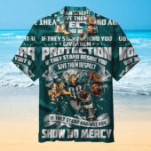 Philadelphia Eagles Warrior Protection Hawaiian Shirt