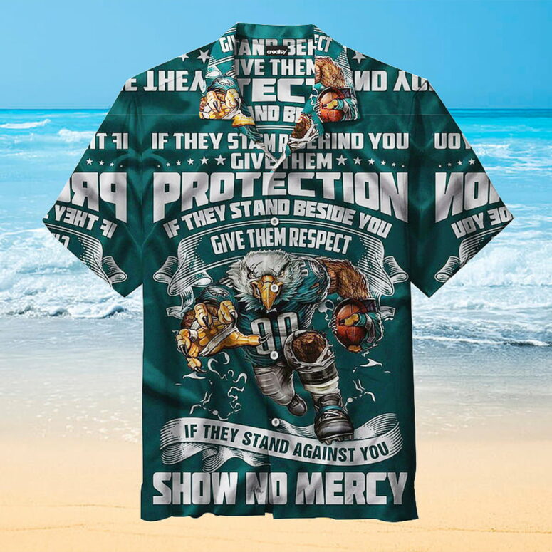 Philadelphia Eagles Warrior Protection Hawaiian Shirt