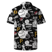 Pittsburgh Pirates Baseball Fun Hawaiian Shirt Back - TeeAloha