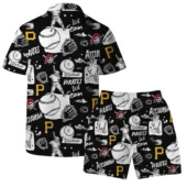 Pittsburgh Pirates Baseball Fun Hawaiian Shirt Back With Short - TeeAloha