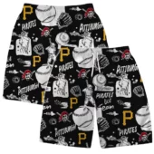 Pittsburgh Pirates Baseball Fun Hawaiian Shirt Shorts - TeeAloha