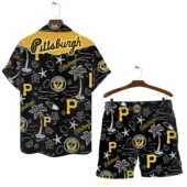 Pittsburgh Pirates Beach Paradise Hawaiian Shirt Back With Short - TeeAloha