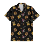 Pittsburgh Pirates Classic Logo Collage Hawaiian Shirt Front - TeeAloha