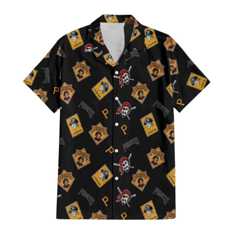 Pittsburgh Pirates Classic Logo Collage Hawaiian Shirt