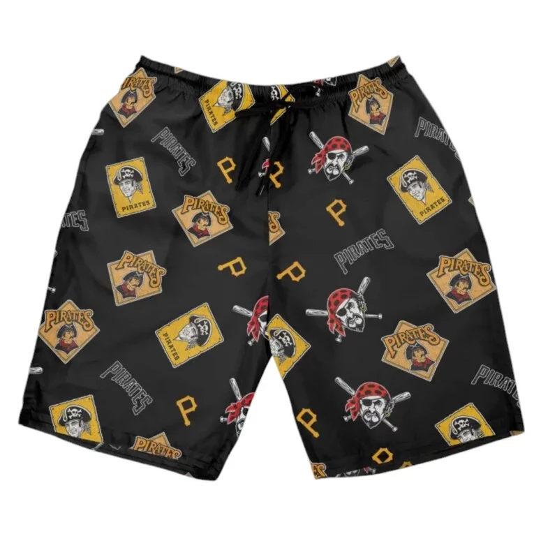 Pittsburgh Pirates Classic Logo Collage Hawaiian Shirt