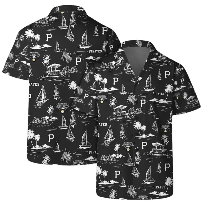 Pittsburgh Pirates Coastal Sailing Hawaiian Shirt