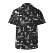 Pittsburgh Pirates Coastal Sailing Hawaiian Shirt Back - TeeAloha