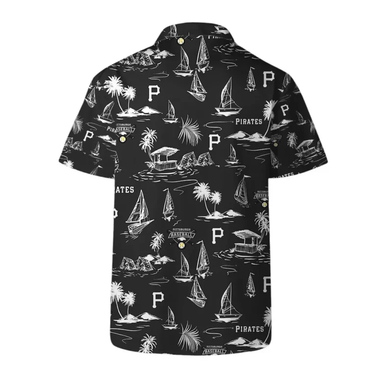 Pittsburgh Pirates Coastal Sailing Hawaiian Shirt